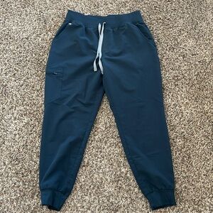 Figs high waisted Zamora scrub pants dark harbour